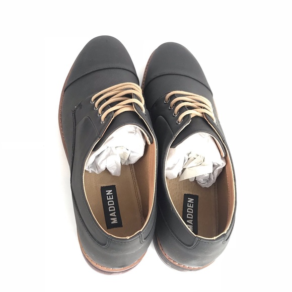 Steve Madden Black Oxford Men’s Shoe NEW - Picture 3 of 6
